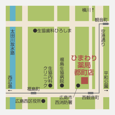 ひまわり薬局都町店MAP
