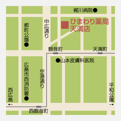 ひまわり薬局都町店MAP